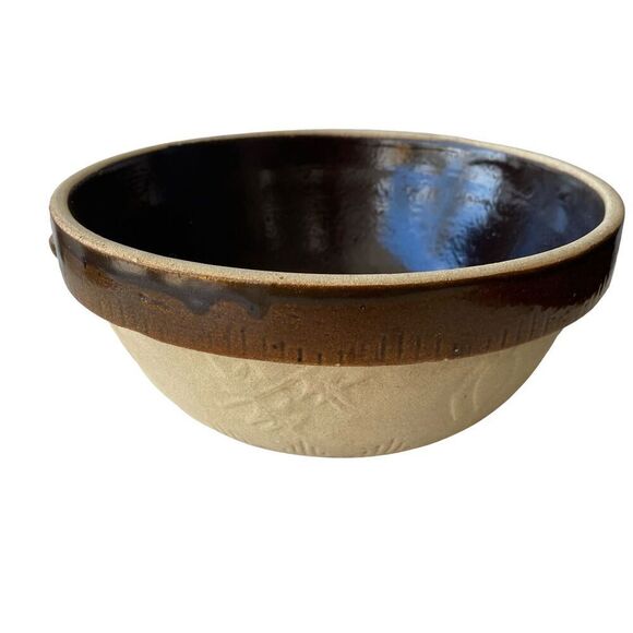1930’s Cook-Rite Stoneware Mixing Bowl 10”